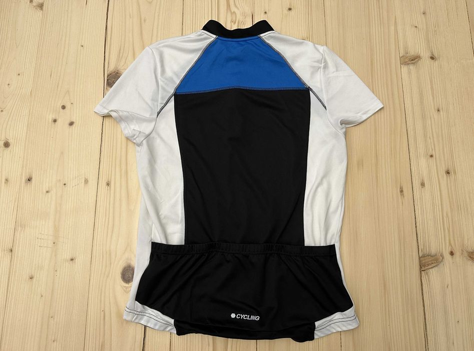 Tricou Ciclism Crivit - Mărimea L (52/54) - Alb/Negru - Nou fără etichetă - Echipament Bicicletă