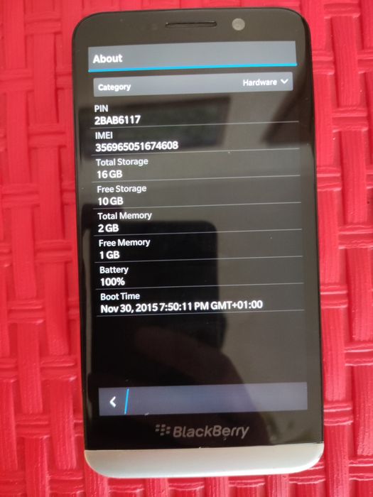 Telefon  blackberry z30 liber de retea, 16gb, 2gb ram