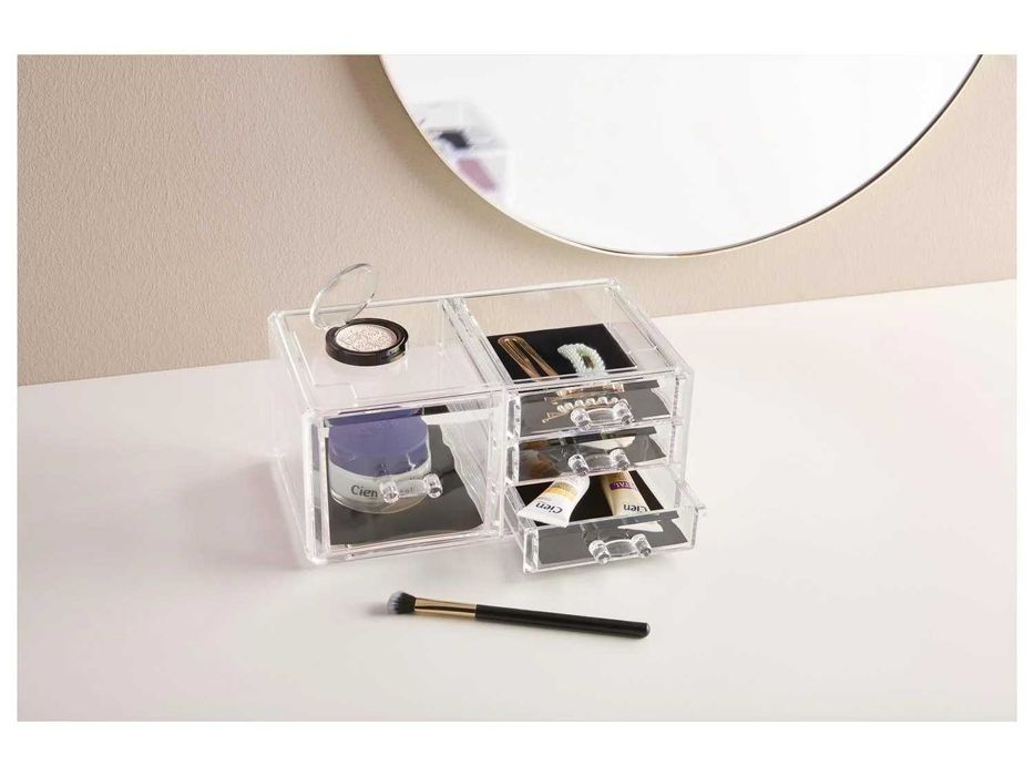 Органайзер за бижута козметика за тоалетка съхранение чекмеджета кутия