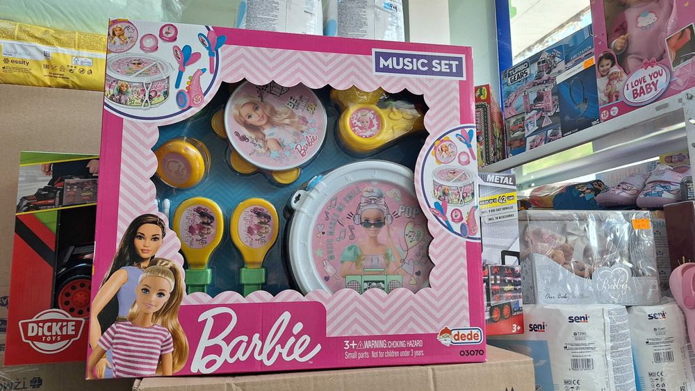 Barbie детски музикален комплект, нов