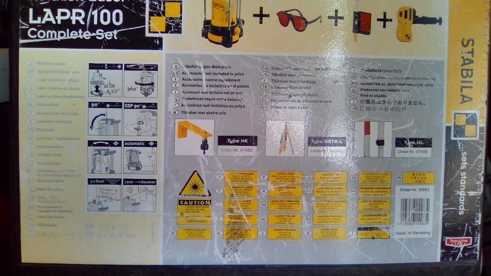 Нивелир Стабила - лазерен ротационен професионален нивелир Stabila LAR