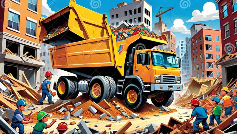 Вывоз строй.мусора с прилегаюшей территории многоквартирных домов