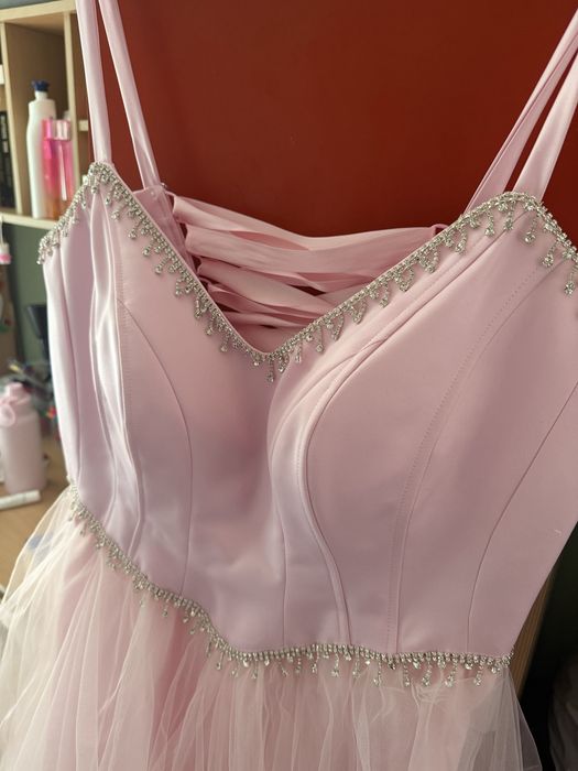 Официална/Бална рокля, размер L/XL, бледо розово