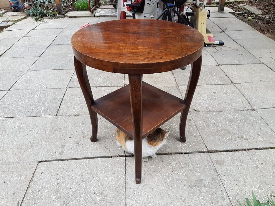 Mobilier epoca măsuță salon living lemn masiv