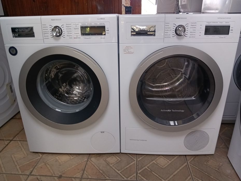 Комплект пералня и сушилня с термопомпа Бош Bosch Home Professional