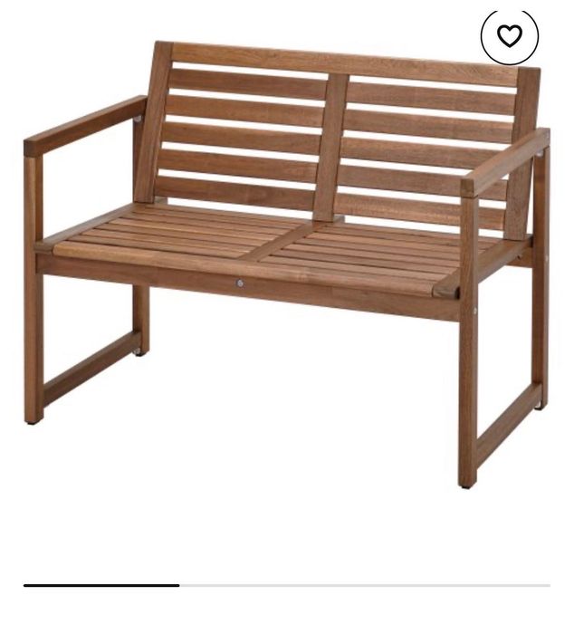 градинска пейка с облегалка