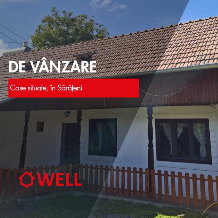 De vânzare două case situate în Sărățeni, jud.Mureș