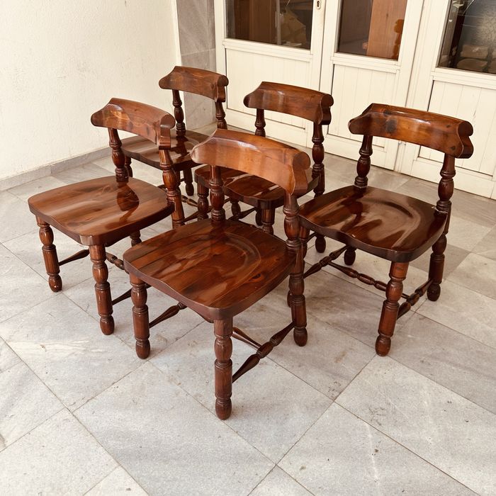 Масивни италиански дървени столове – Rustic / Country стил