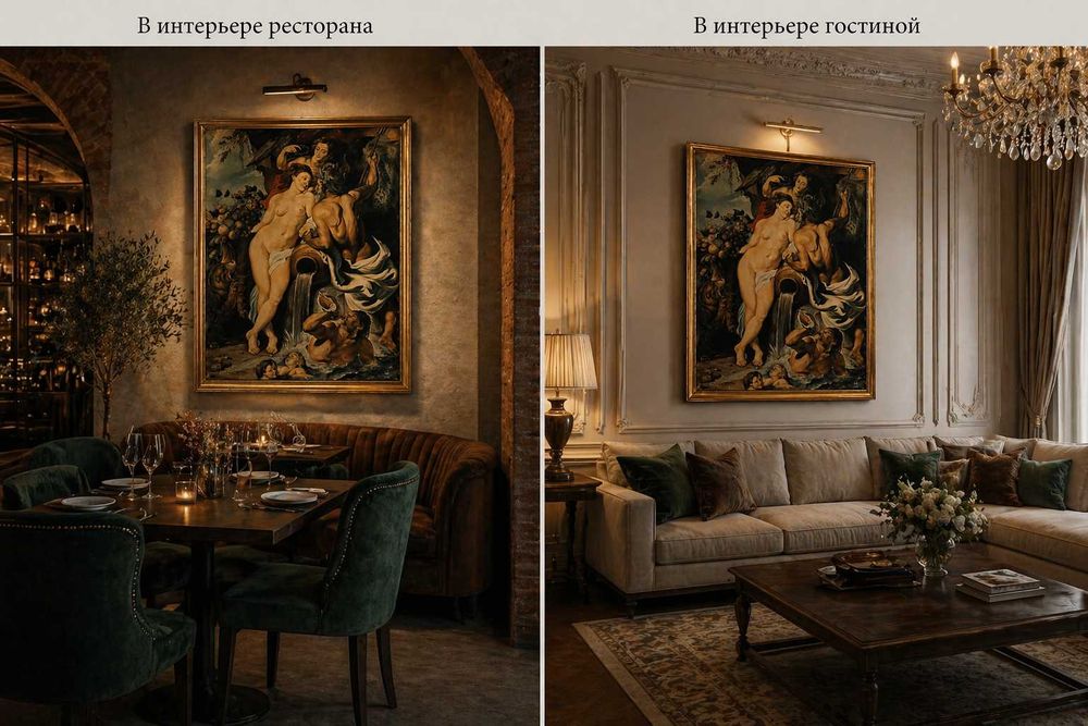 Картина большая 92×74 масло | классика |