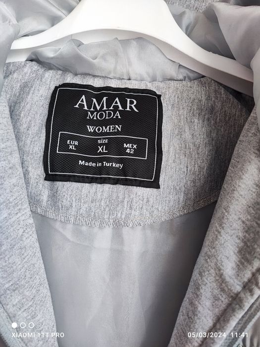 Ново!Дамски италиански Елек/грейка/шуба размер L/XL по скоро L