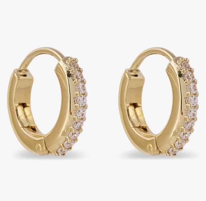 Златни обеци Swarovski Matrix Mini Hoop