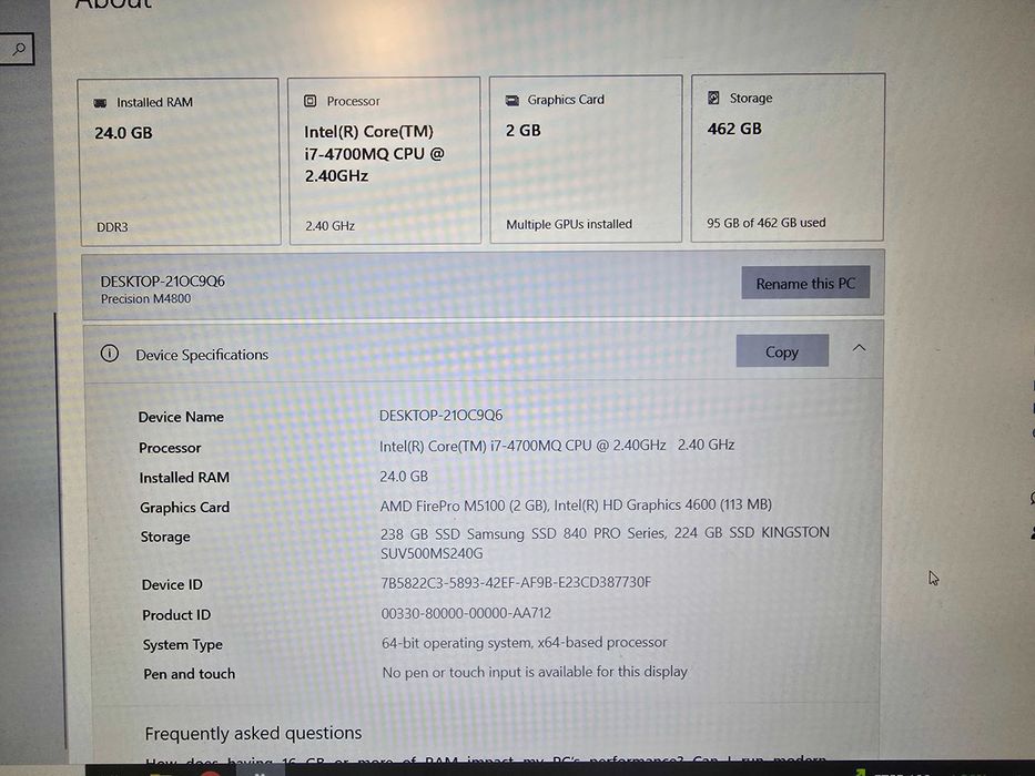 Dell Precision M4800