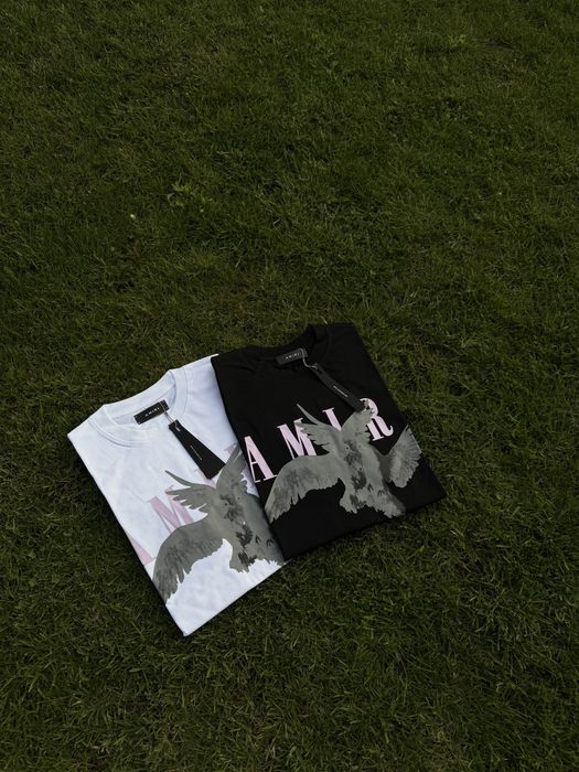 Tricou Amiri Premium Alb / Negru