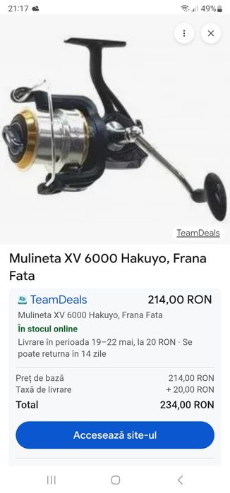 Mulinete hakuyo xv 6000/senzori