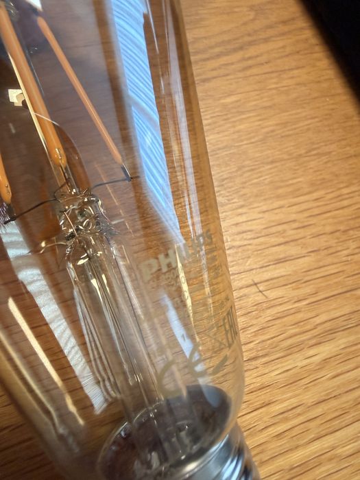 Винтидж висяща бамбукова лампа + 4 крушки Philips