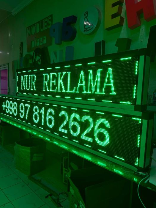 Elektron tablo Бегушая строка LED ekran