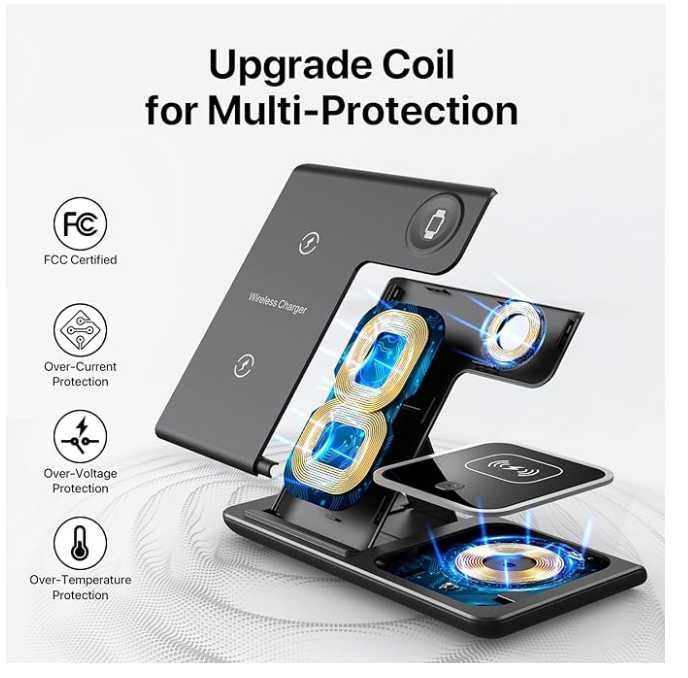 Incarcator Wireless Yoxinta YM-UD22 3 in 1