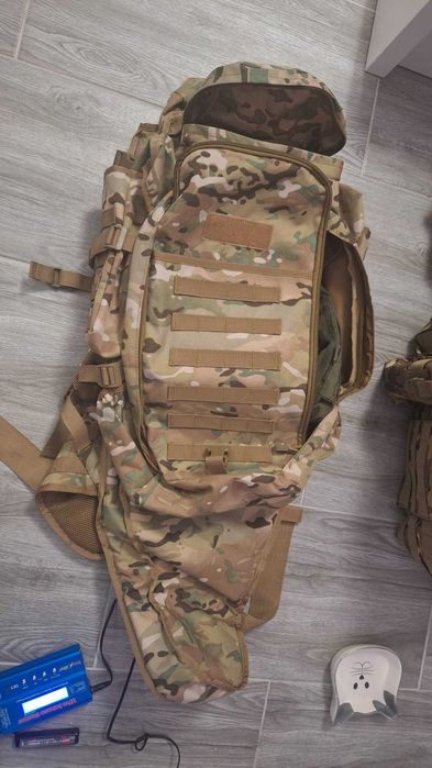 Rucsac Multicam Sniper voluminos cu curea