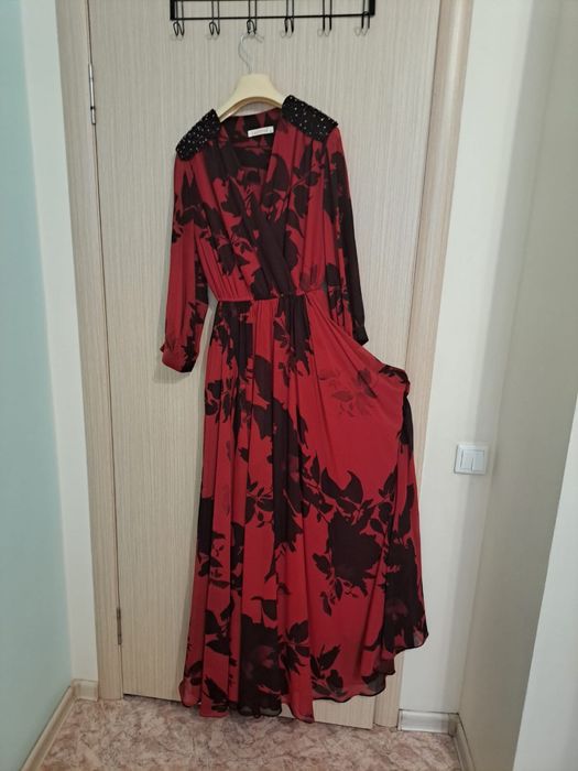 Турецкое шифоновое платье, длинное