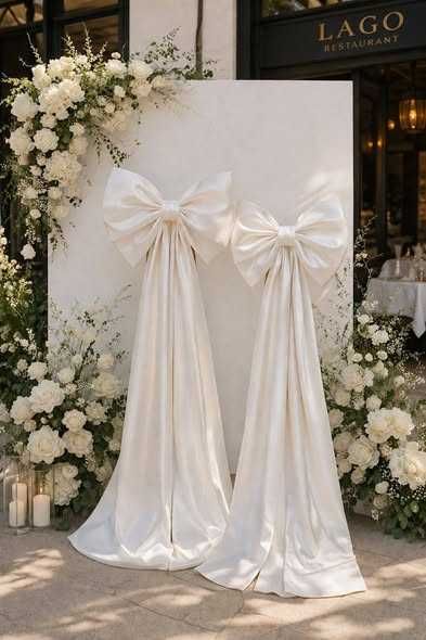 Fundițe decor nuntă – satin premium,