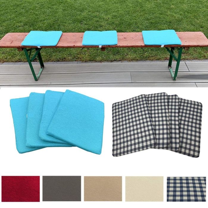Perne scaun set 4 sezuturi 35x24x1,5cm bănci exterior picnic stadion grădină – 35x24x1,5cm