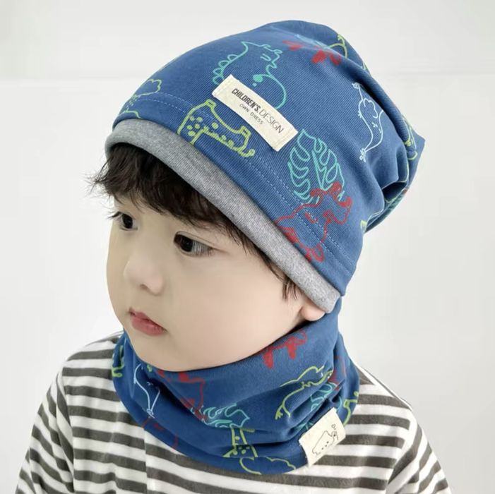 Шапка бини снудом