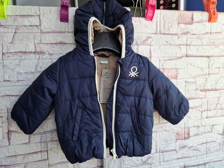 детско зимно яке,Benetton,за 6месеца за момче,Ново!