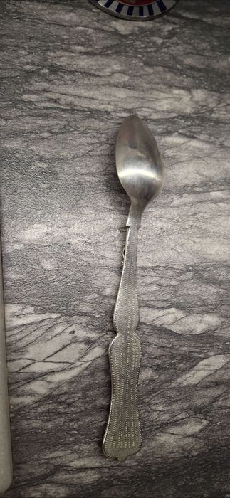 Антична сребърна лъжичка 17см