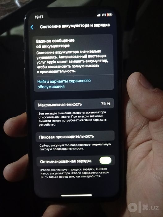 Iphone xs xolati oʻrtacha
