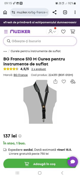 Clarinet Latone LCL 355  Si b, set,nou