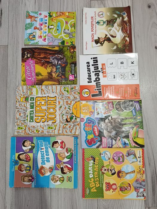 Lot super cărți reviste vechi și noi educative învățare citire cuvinte