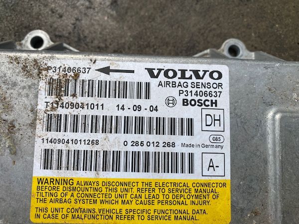 Calculator airbag SRS Volvo S60 V60 XC60 S80 XC70 V70 31406637