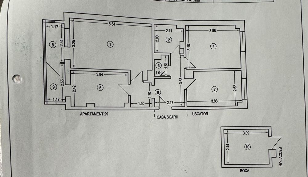 Apartament 3 camere decomadat