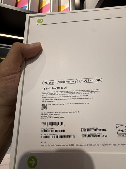 Macbook Air M5 16/52