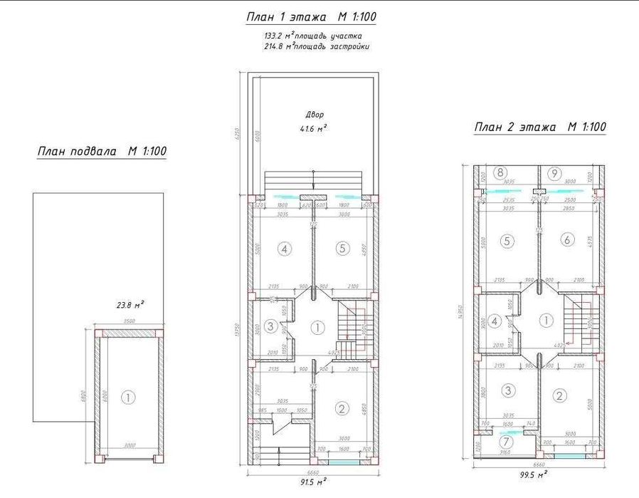 SamPi Угловой 40*20 утвержденный проект 7 коттеджей