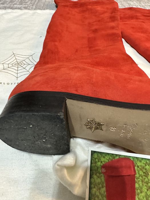 Сапоги замшевые крутые