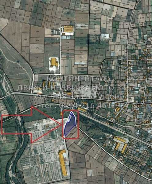 Имот 8400м2 на асфалт до жп гарата до траф - код 61961