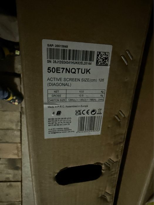 Tv Hisense Qled Seria 7 -126cm diagonala-Nou-display spart