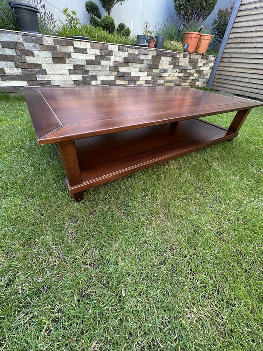 Masa living lemn masiv 130x70x30 cm