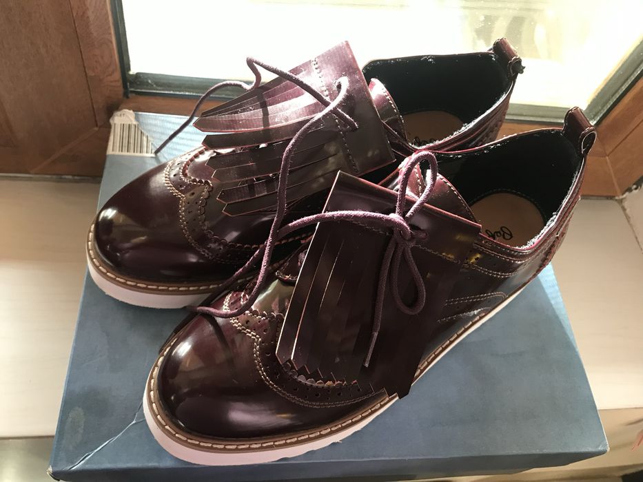 Pantofi noi, 39, piele lacuita, Pepe Jeans