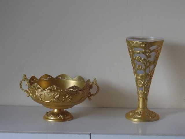 Метална ваза + метална купа