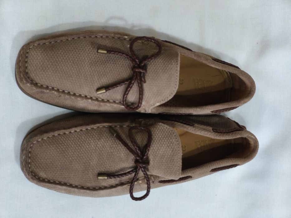 Zara, мокасини естествена кожа, номер 39