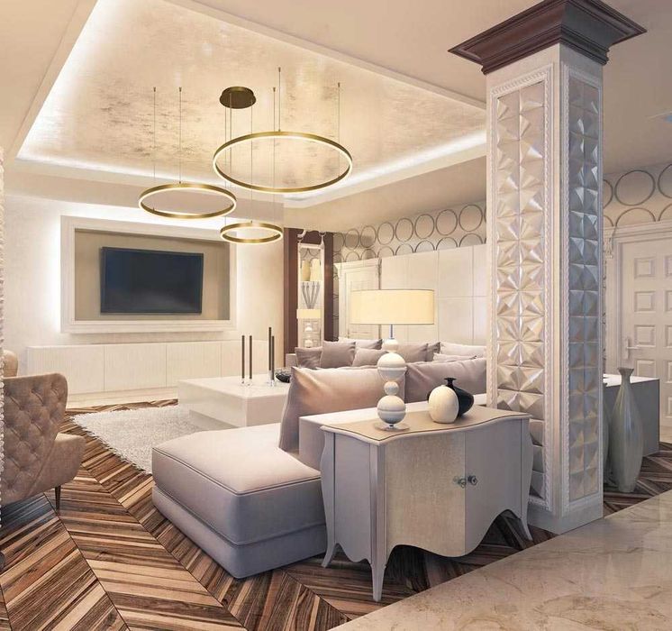 Намалени 10% Модерни LED лед полилей ринг, кръг дистанционно,  2,3,4