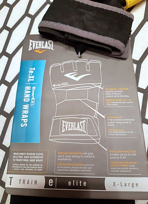 Everlast - EverGEL Hand Warps - Manusi de protectie cu gel - NOI - XL