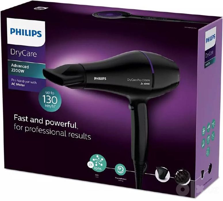 Фен Philips DryCare Pro BHD274, 2200 Вт