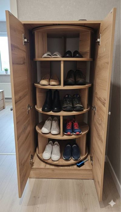 Вращяюшиеся полка шкаф для обуви