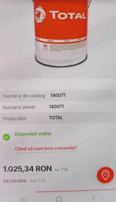 Galeata 18 kg vaselina total multis EP 00