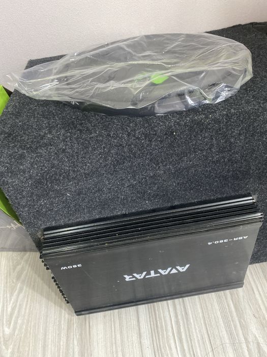 Сабуфер 500ват +усилок и короб