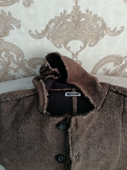 Мужская Турецкая Худи на пуговицах шерстяная очень в хорошем состоянии