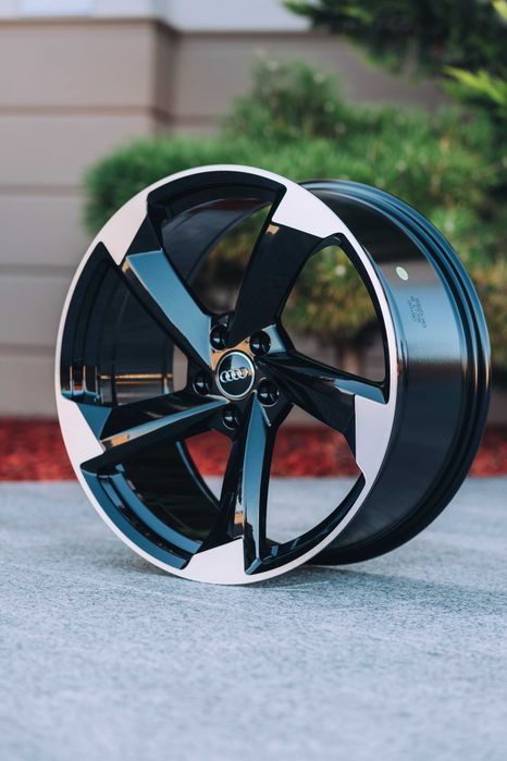 Jante Roti Audi R20 5x112 Black A4 A5 A6 A7 A8 Q3 Q5 Q7 Q8 SQ7 SQ8 RSQ8 E-Tron Aliaj Nou